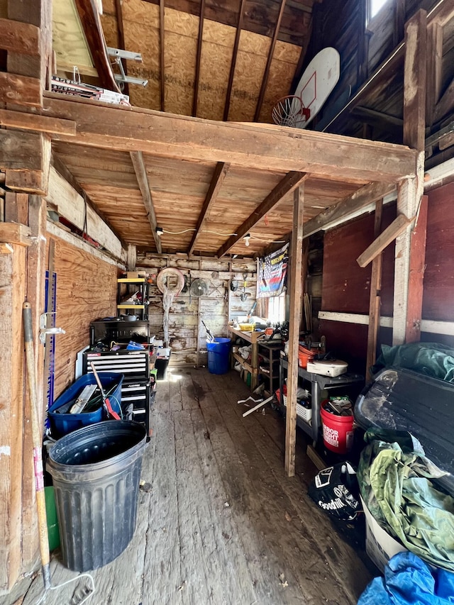 view of storage