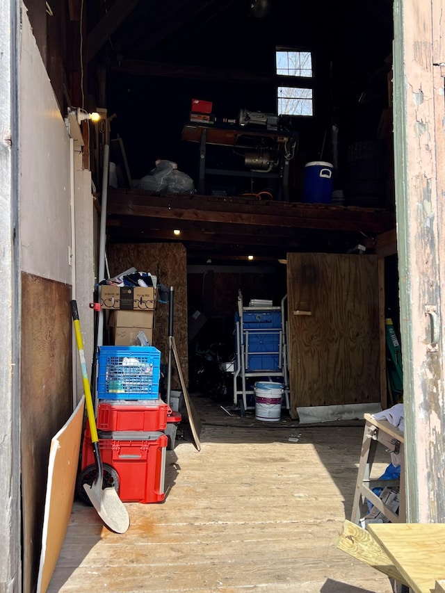 view of storage room