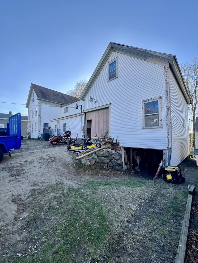 view of rear view of property