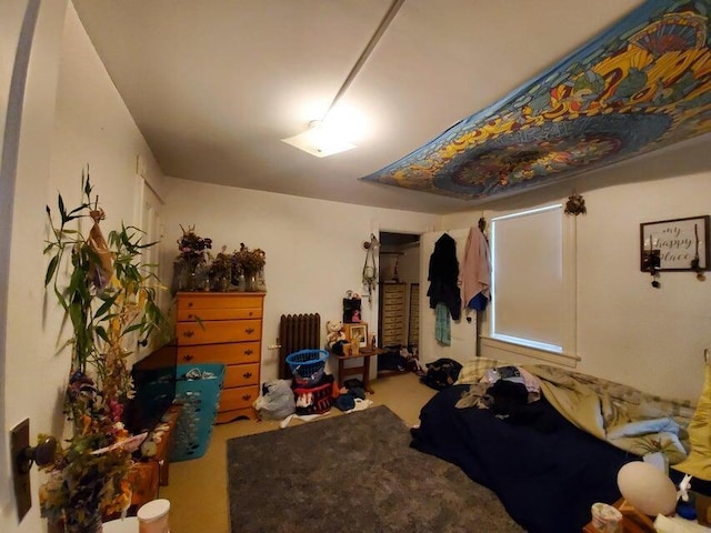 bedroom with carpet floors
