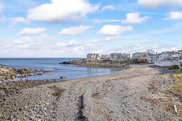 water view featuring a beach view