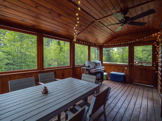 deck featuring outdoor dining area