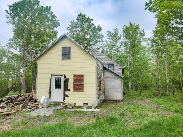 211 Pleasant River Rd, Milo, ME 04463 - view of rear view of property