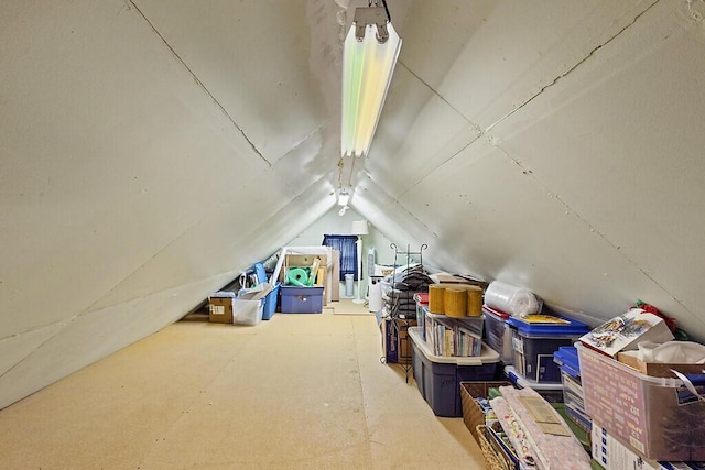 view of attic