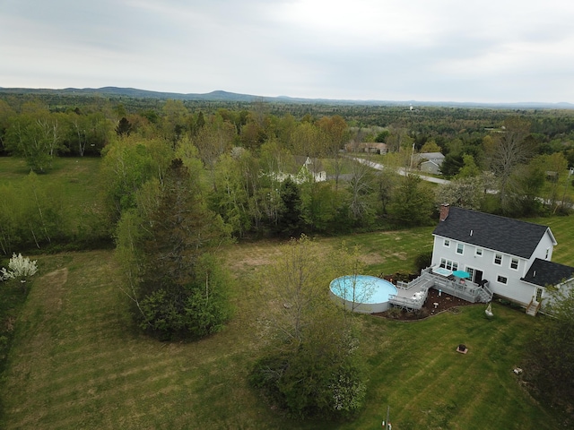 aerial view with a view of trees