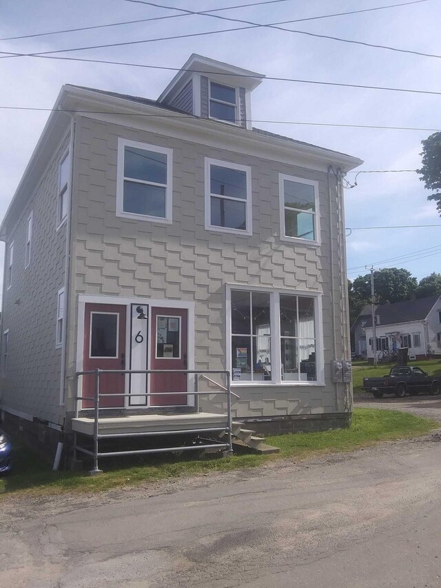 6 School St, Lubec, ME 04652 - view of american foursquare style home