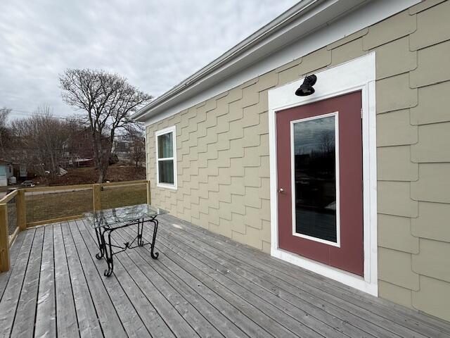 6 School St, Lubec, ME 04652 - view of wooden deck
