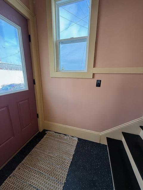 6 School St, Lubec, ME 04652 - doorway to outside with baseboards