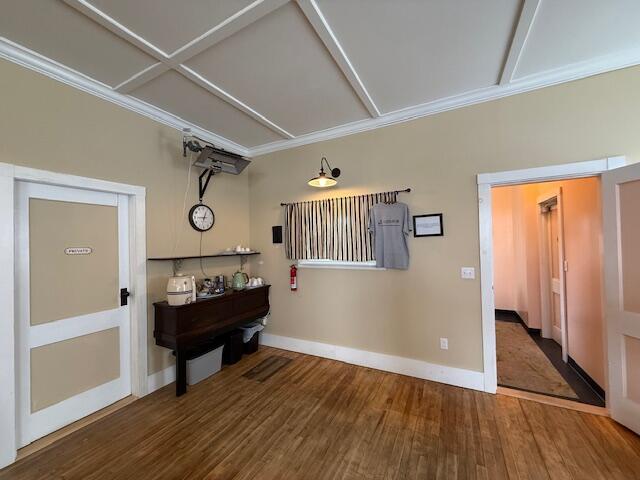 6 School St, Lubec, ME 04652 - interior space featuring wood finished floors and baseboards