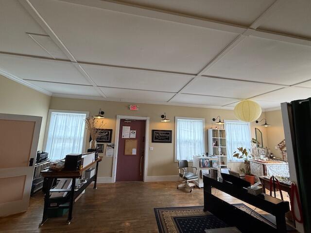 6 School St, Lubec, ME 04652 - interior space featuring wood finished floors, baseboards, and a wealth of natural light