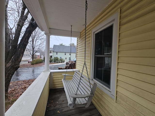68 Boothby St, Augusta, ME 04330 - deck with covered porch