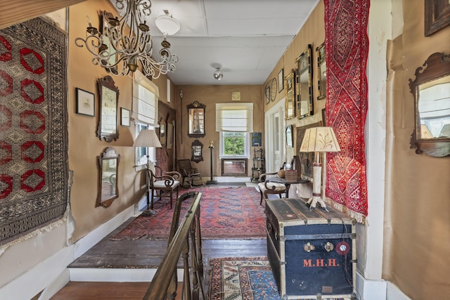 696 Bangor Rd, Troy, ME 04987 - living room featuring wood finished floors and baseboards
