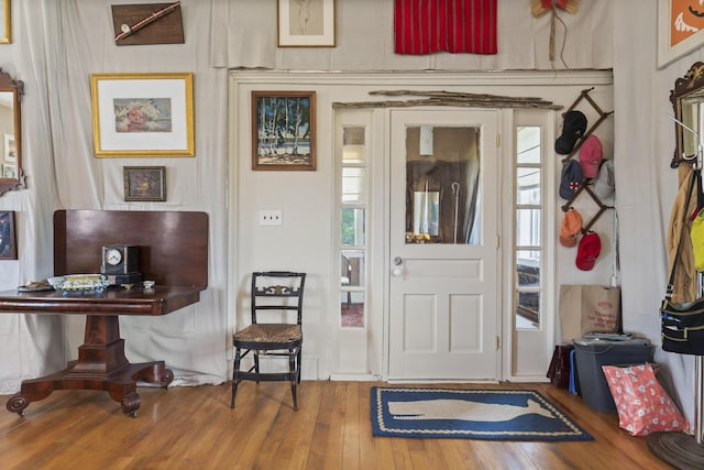 696 Bangor Rd, Troy, ME 04987 - foyer with hardwood / wood-style floors
