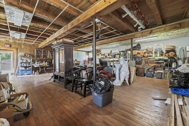 696 Bangor Rd, Troy, ME 04987 - miscellaneous room featuring wood-type flooring