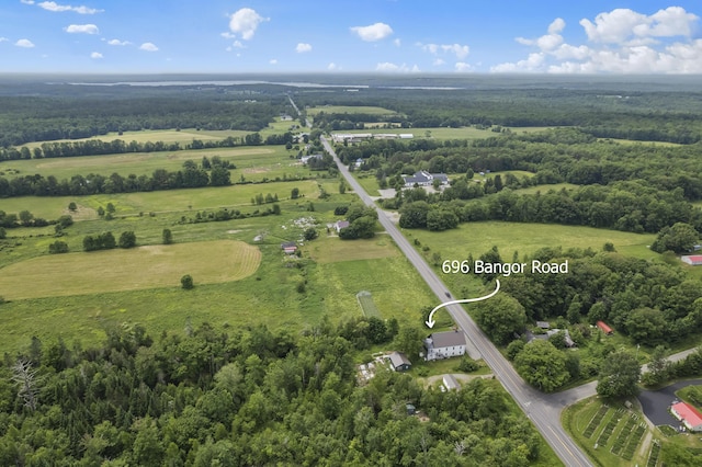 696 Bangor Rd, Troy, ME 04987 - aerial view with a rural view