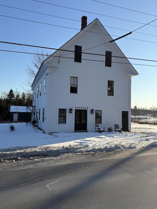 696 Bangor Rd, Troy, ME 04987 - exterior space with a chimney