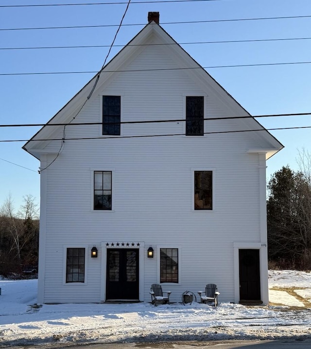 696 Bangor Rd, Troy, ME 04987 - view of snow covered property
