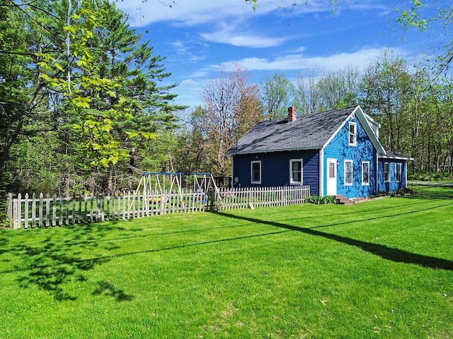16 Libby Hill Rd, Gardiner, ME 04345 - view of yard with a playground