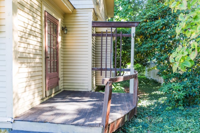 493 Main St, Eliot, ME 03903 - doorway to property featuring a deck