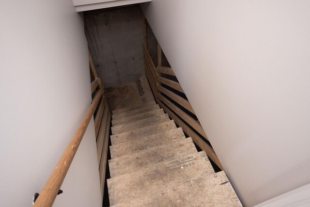 view of staircase