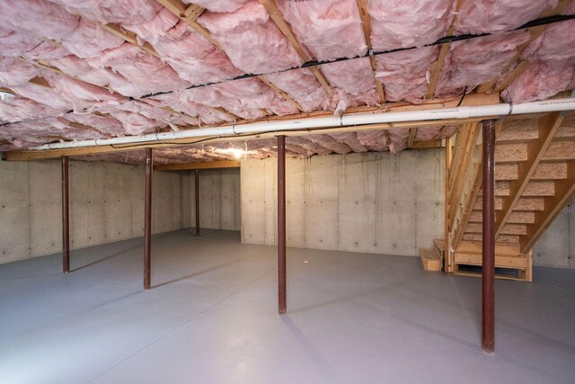 view of basement