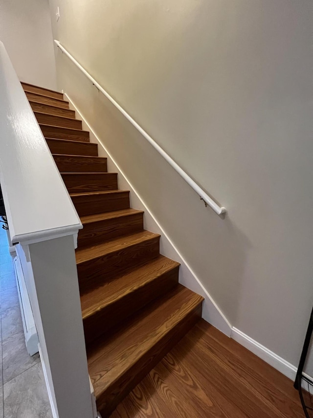 38 Dunston Dr, Glenburn, ME 04401 - stairway with baseboards
