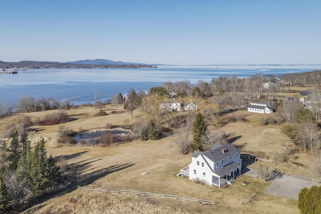 108 N Shore Dr, Owls Head, ME 04854 - aerial view featuring a water view