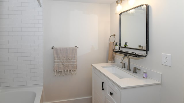 77 Smith St, Fryeburg, ME 04037 - full bath featuring vanity and shower / bathtub combination