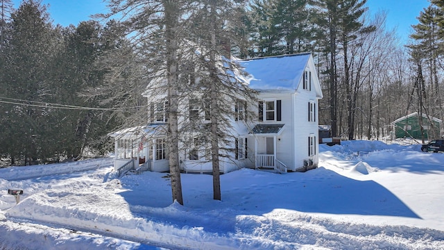 77 Smith St, Fryeburg, ME 04037 - view of snow covered property