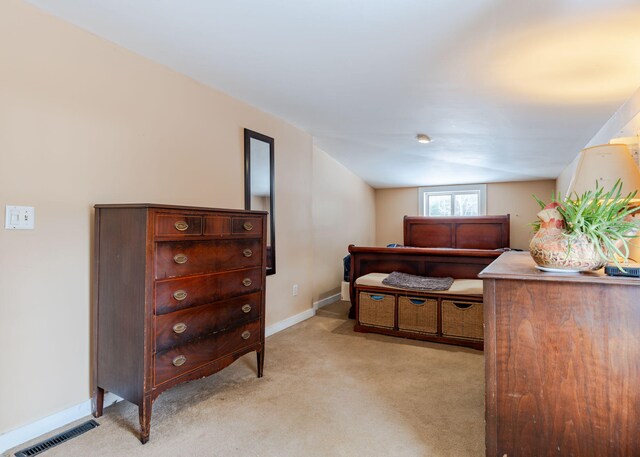 345 Songo Pond Rd, Bethel, ME 04217 - bedroom featuring visible vents, light colored carpet, and baseboards