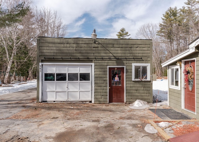 345 Songo Pond Rd, Bethel, ME 04217 - garage featuring aphalt driveway