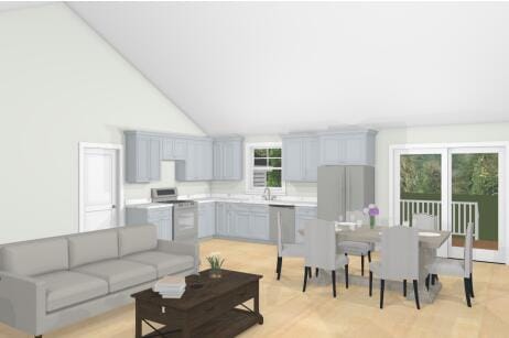 TBD Ridge Ter Lot 1, North Berwick, ME 03906 - living room with high vaulted ceiling