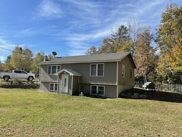 6 Alder Rd, Naples, ME 04055 - back of house with a yard and a chimney