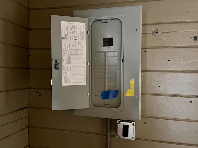 utility room featuring electric panel