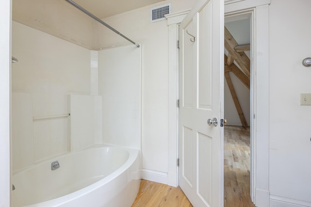 185 Bowmans Landing Rd, Georgetown, ME 04548 - full bath featuring wood finished floors and shower / bath combination