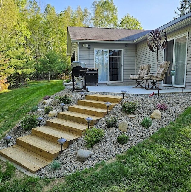 277 Grant Rd, Saint Albans, ME 04971 - rear view of house with a yard and a patio area