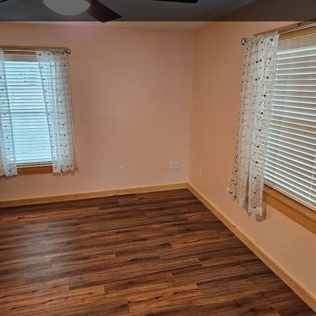 277 Grant Rd, Saint Albans, ME 04971 - empty room featuring baseboards and dark wood-style floors