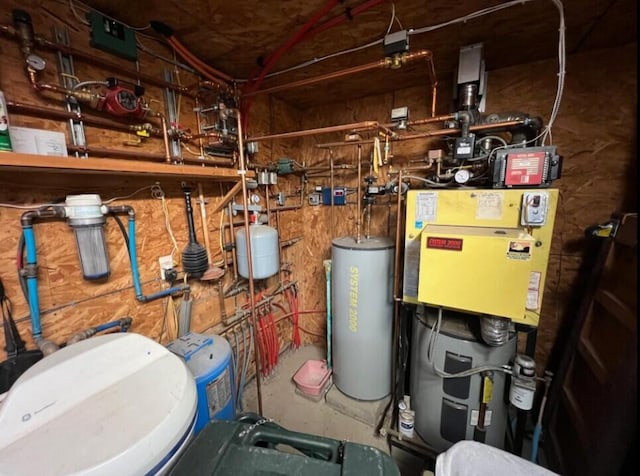 277 Grant Rd, Saint Albans, ME 04971 - utility room featuring water heater