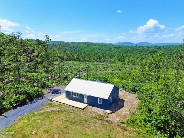 55 Emery Rd, Starks, ME 04911 - view from above of property with a forest