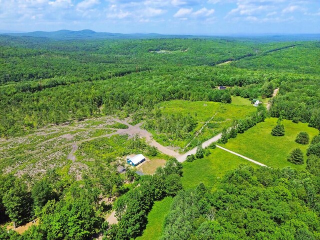 55 Emery Rd, Starks, ME 04911 - bird's eye view of a heavily wooded area