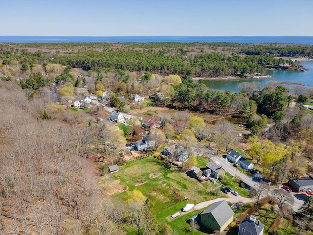 155 Pepperrell Rd, Kittery, ME 03905 - bird's eye view with a view of trees and a water view