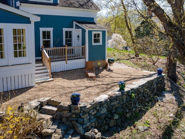 155 Pepperrell Rd, Kittery, ME 03905 - exterior space featuring a deck and roof with shingles