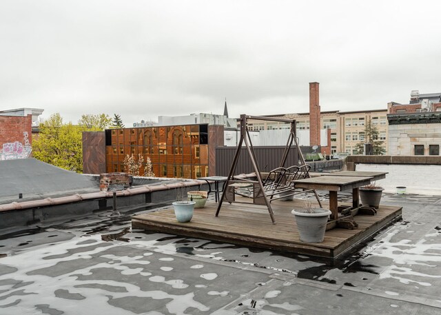 49 Lisbon St Unit 3A, Lewiston, ME 04240 - view of wooden terrace