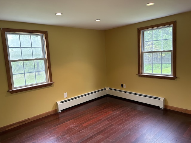 142 Abbott Rd, Albion, ME 04910 - empty room featuring wood-type flooring, baseboards, and recessed lighting