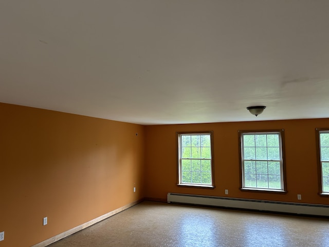 142 Abbott Rd, Albion, ME 04910 - spare room with baseboard heating, plenty of natural light, and baseboards