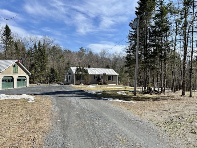 838 Cross Town Rd, Embden, ME 04958 - view of road featuring dirt driveway