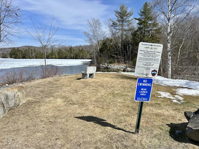 838 Cross Town Rd, Embden, ME 04958 - exterior space with a view of trees