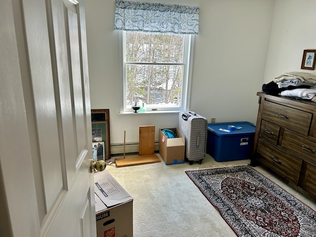 838 Cross Town Rd, Embden, ME 04958 - interior space with baseboard heating