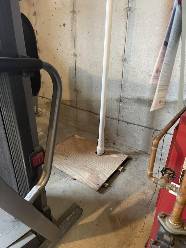 view of basement