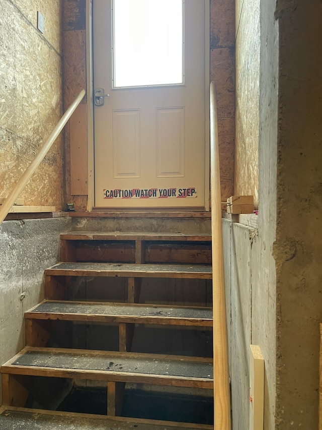 view of staircase